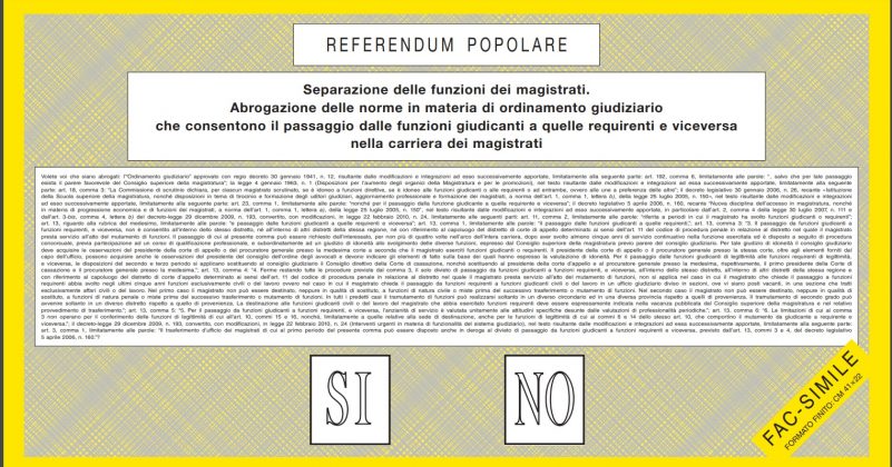 referendum, separación de las funciones de los magistrados
