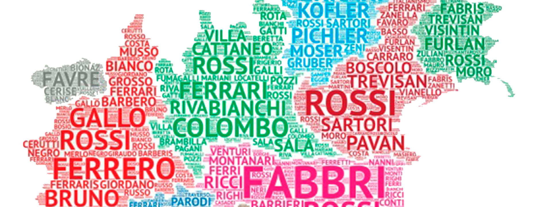 Algunos de los apellidos más comunes en Italia son Rossi, Russo, Ferrari, Esposito y Bianchi.