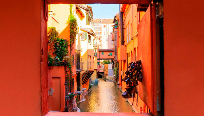 La "Piccola Venecia", un atractivo de Bologna.